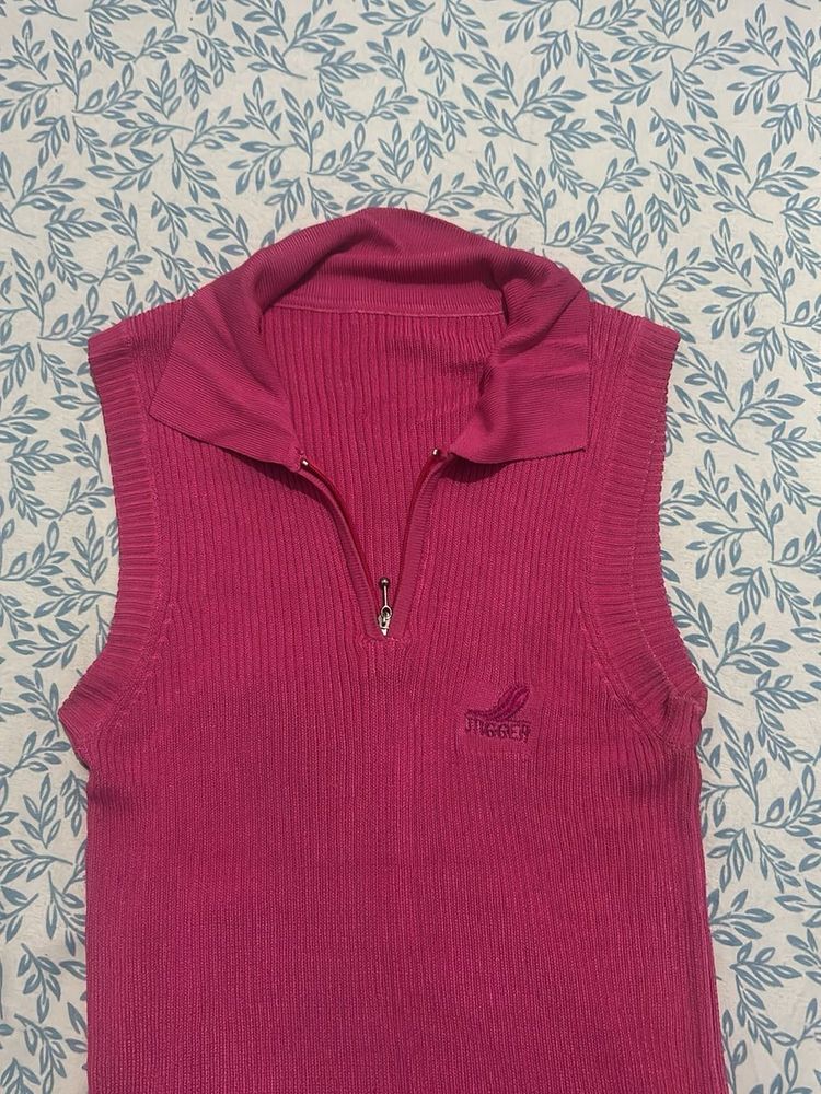 Pink Jigger Sleeveless Top
