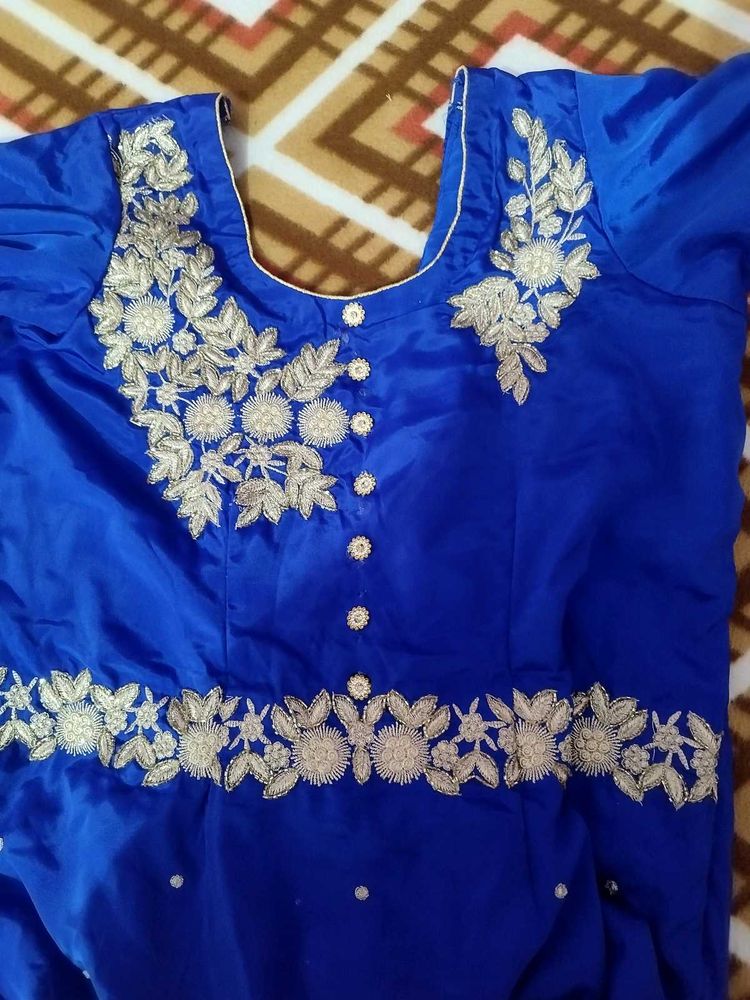 Royal Blue Patiala Salwar Suit