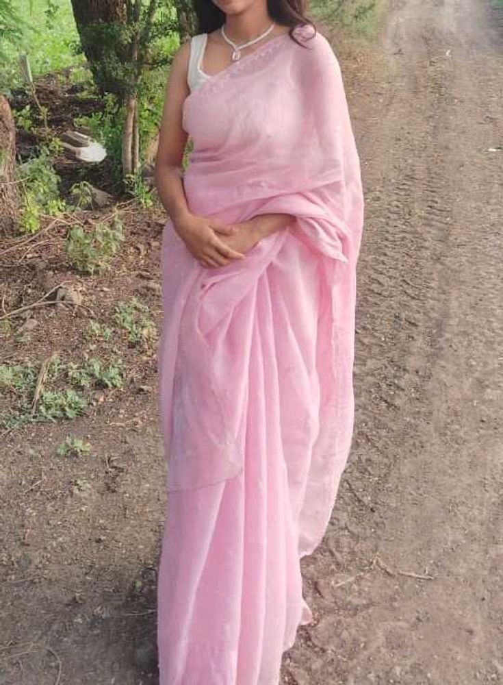 Elegant Pink Saree
