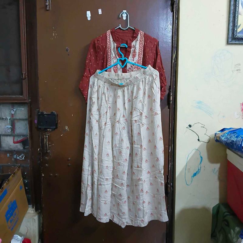 Elegant Ethnic Kurta and Palazzo Set