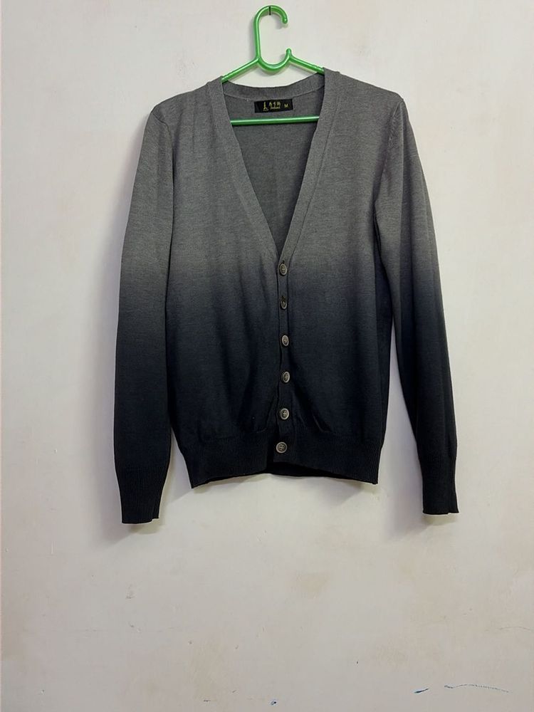 Men's Grey Ombre Cardigan