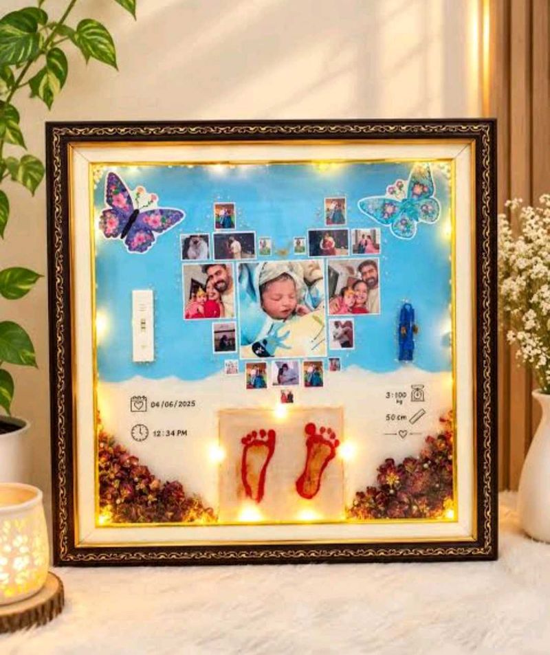 Personalized Baby Footprint Photo Frame