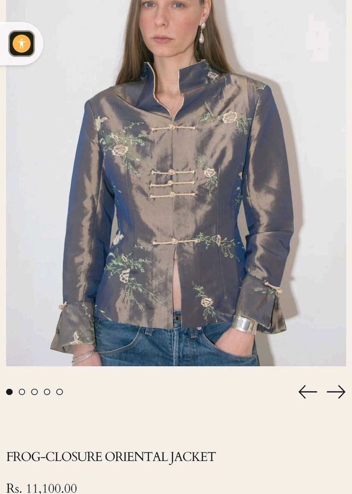 Imported Sage silk chinese o japanese jacket 🥀💅