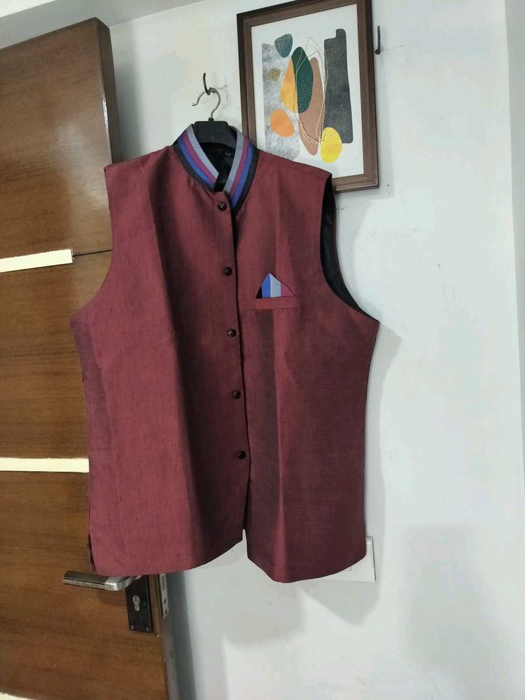 Maroon Nehru Jacket