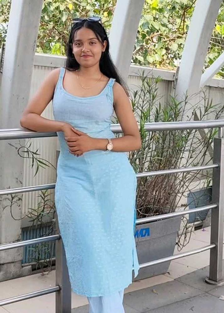 Light Blue Ethnic Kurta Set