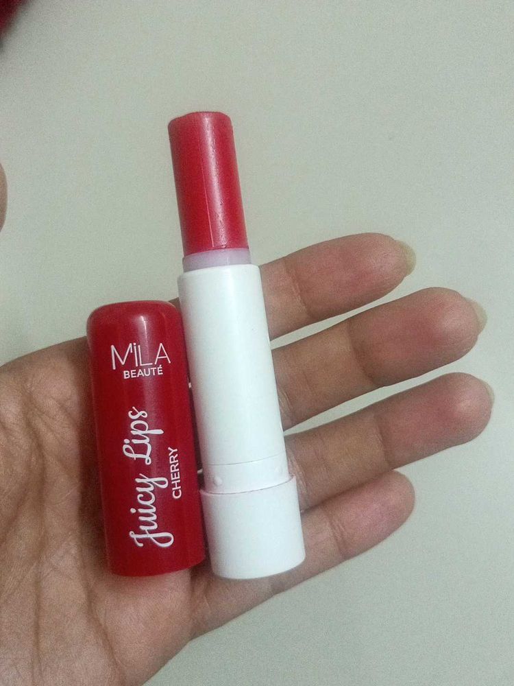 Mila Beaute Juicy Lips Cherry Tinted Balm