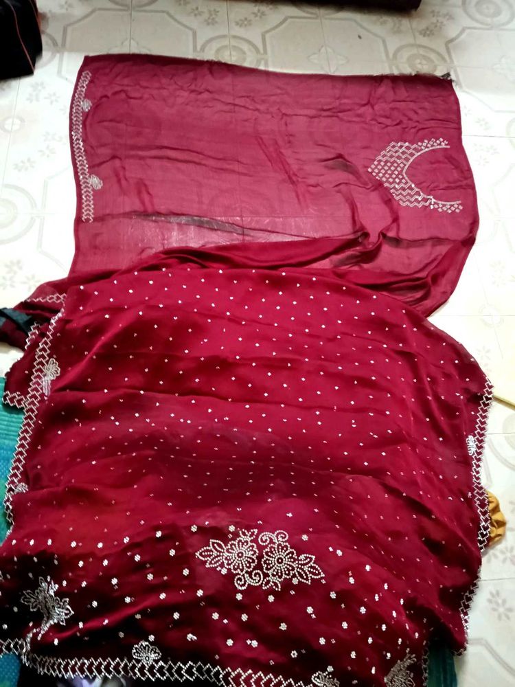 stone work saree new