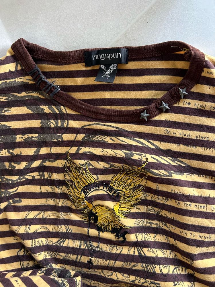 y2k ringspun striped tee