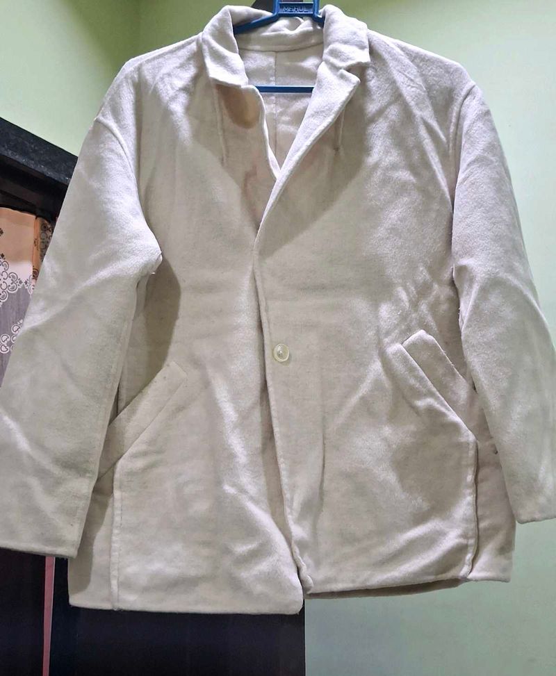 Cream Blazer Jacket