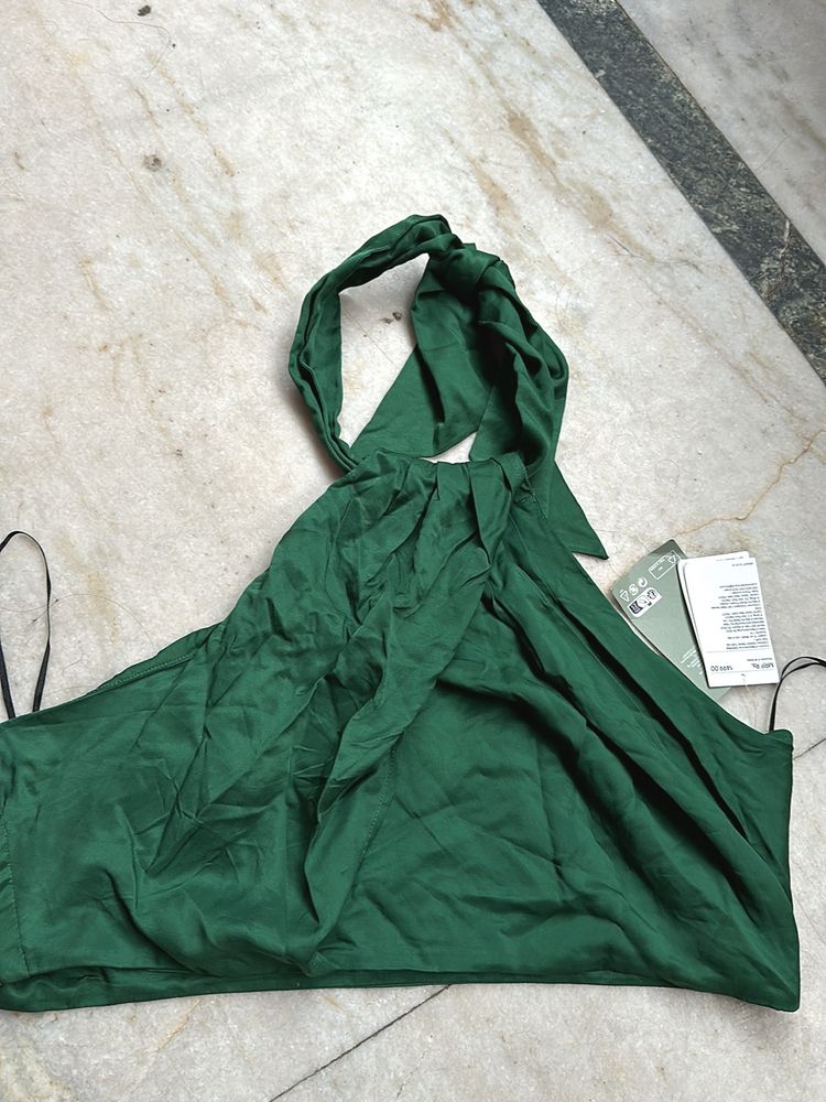 H&amp;M Draped Halterneck Top