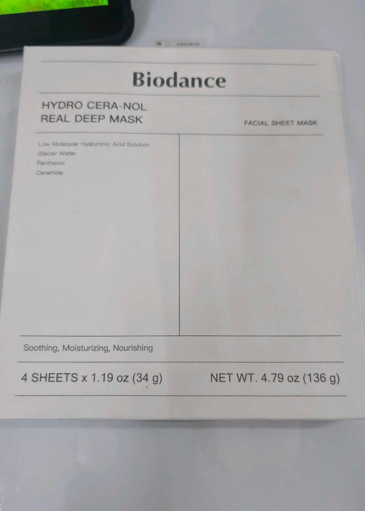 Biodance Hydro Cera-Nol Real Deep Mask