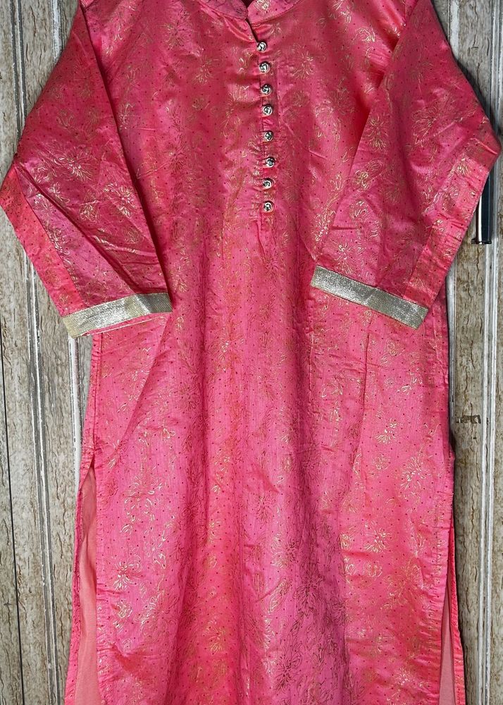 💗🎀Pink &amp; Gold Ethnic Kurta
