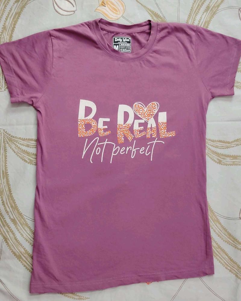 Women's "Be Real Not Perfect" T-Shirt