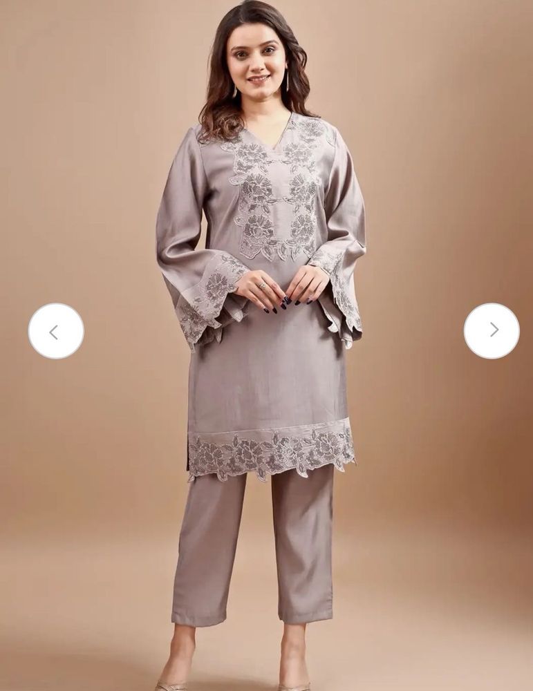 Elegant Embroidered Co-ord Set