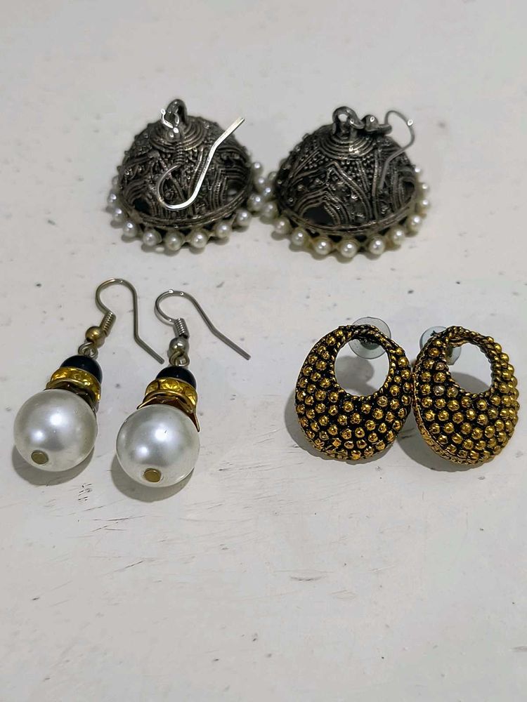 3 set of Assorted Dangle &amp; Stud Earrings