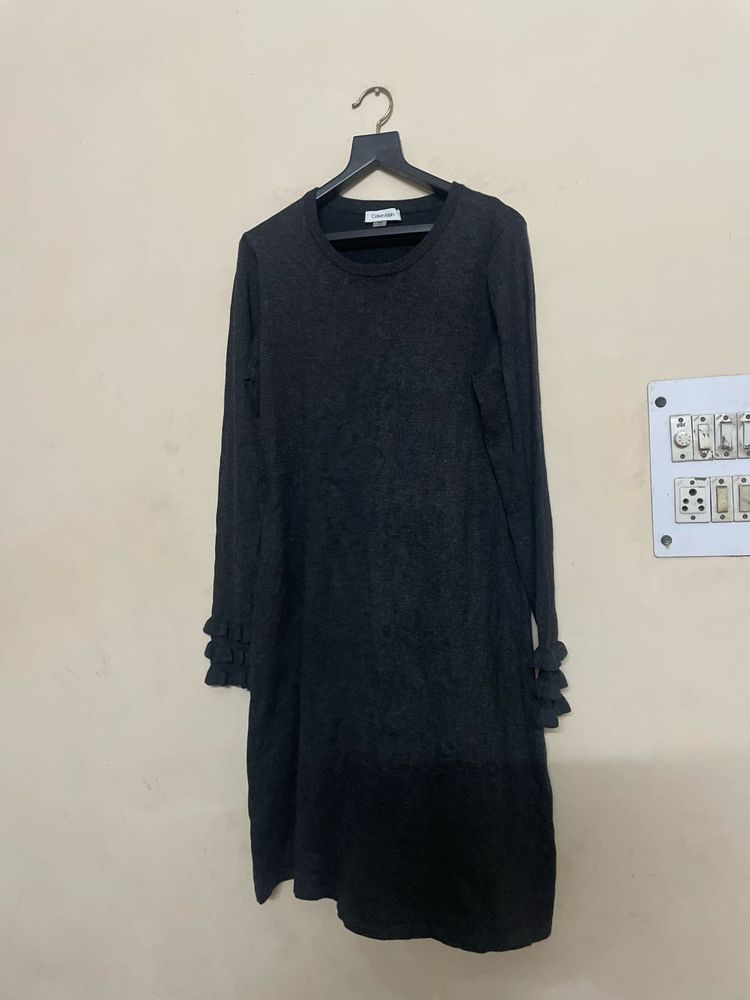 Chic Dark Grey Dress