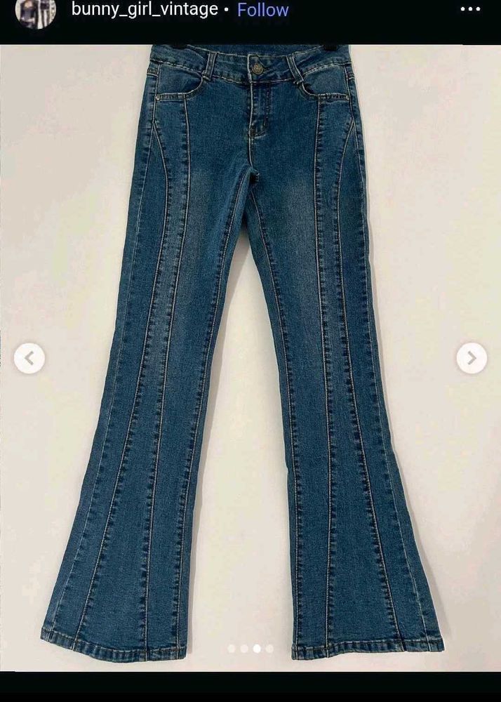 y2k Vintage Style Flared Jeans
