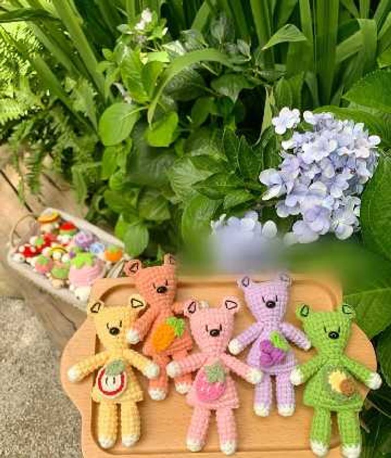 Adorable Crochet Fruits Bear