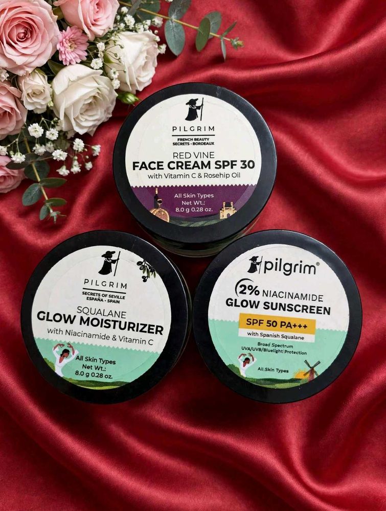 💖 PILGRIM 3-in-1 Mini Skincare Kit - Day Glow Tri