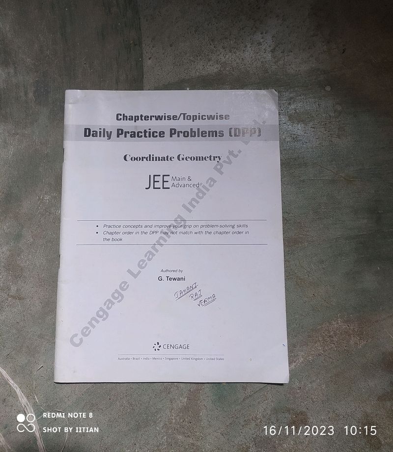 Cengage Dpp Co-ordinate Geometry