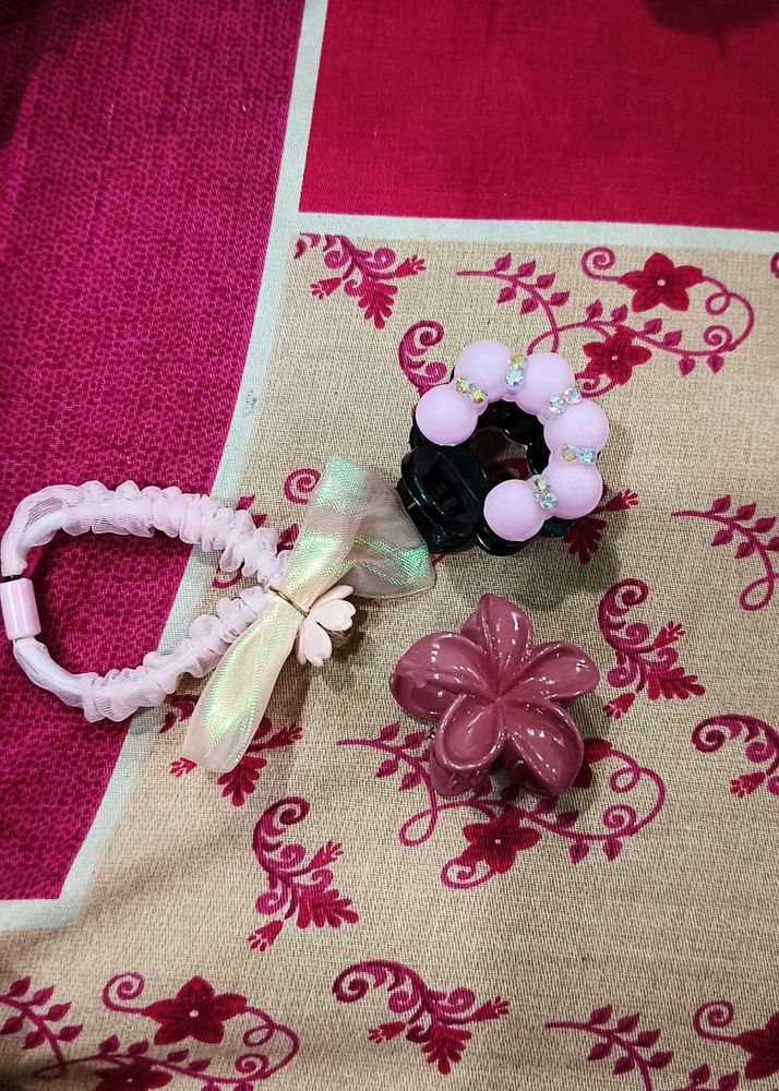 Cute Hair Clips &amp; Scrunchie Set