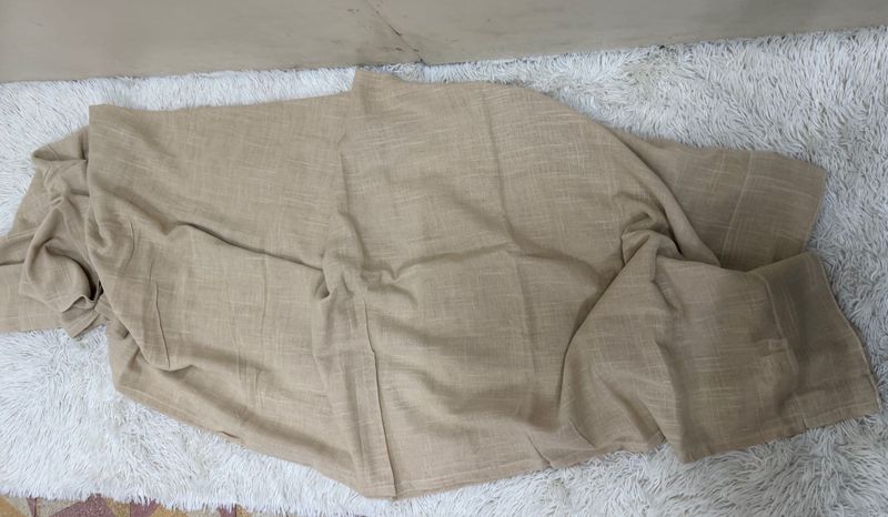Plain Beige Curtain