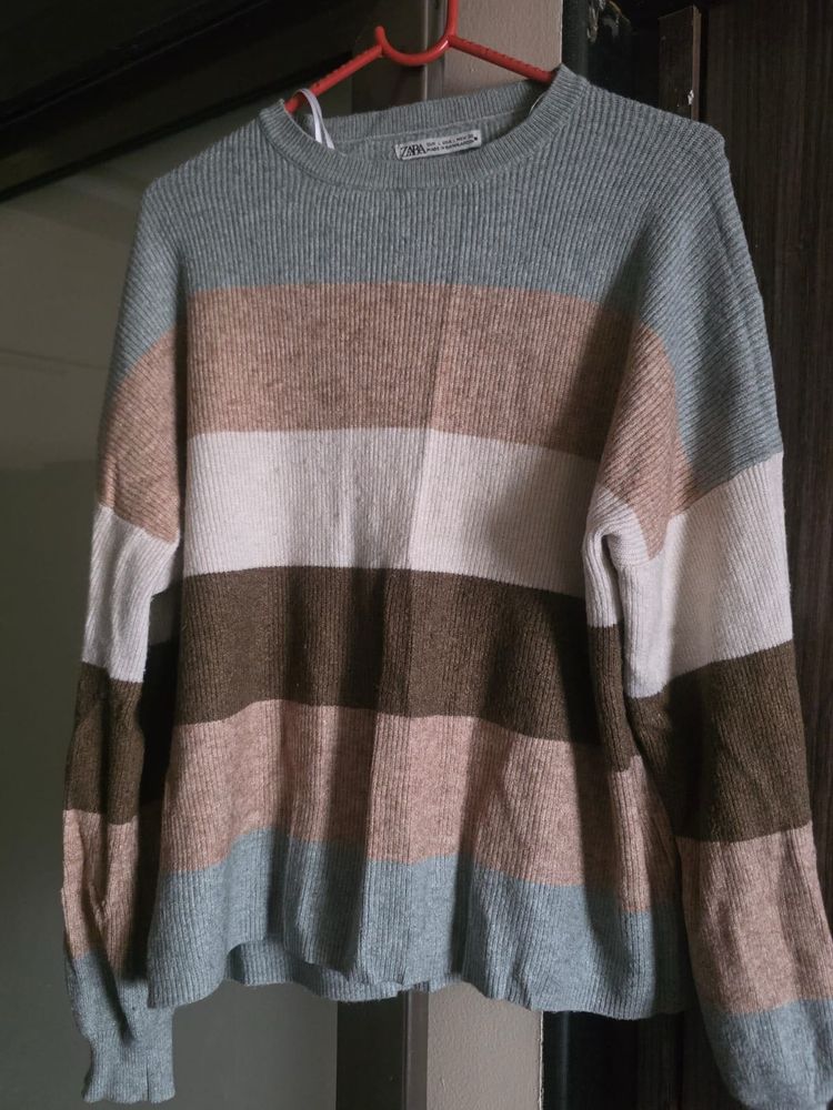 Striped Crew Neck Sweater