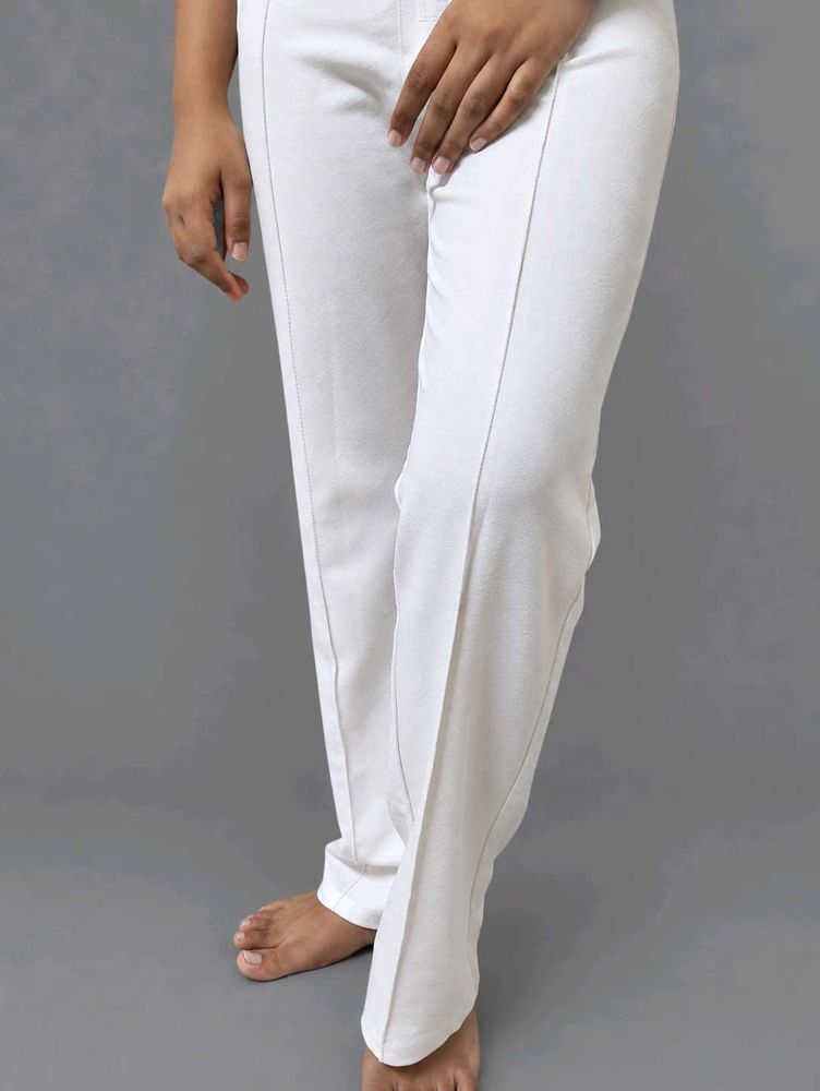 Elegant White Palazzos