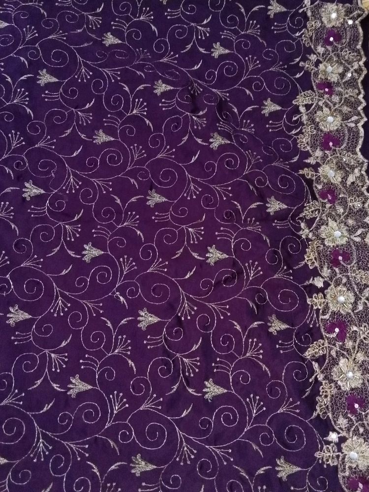 Tread And Stone Work Sari