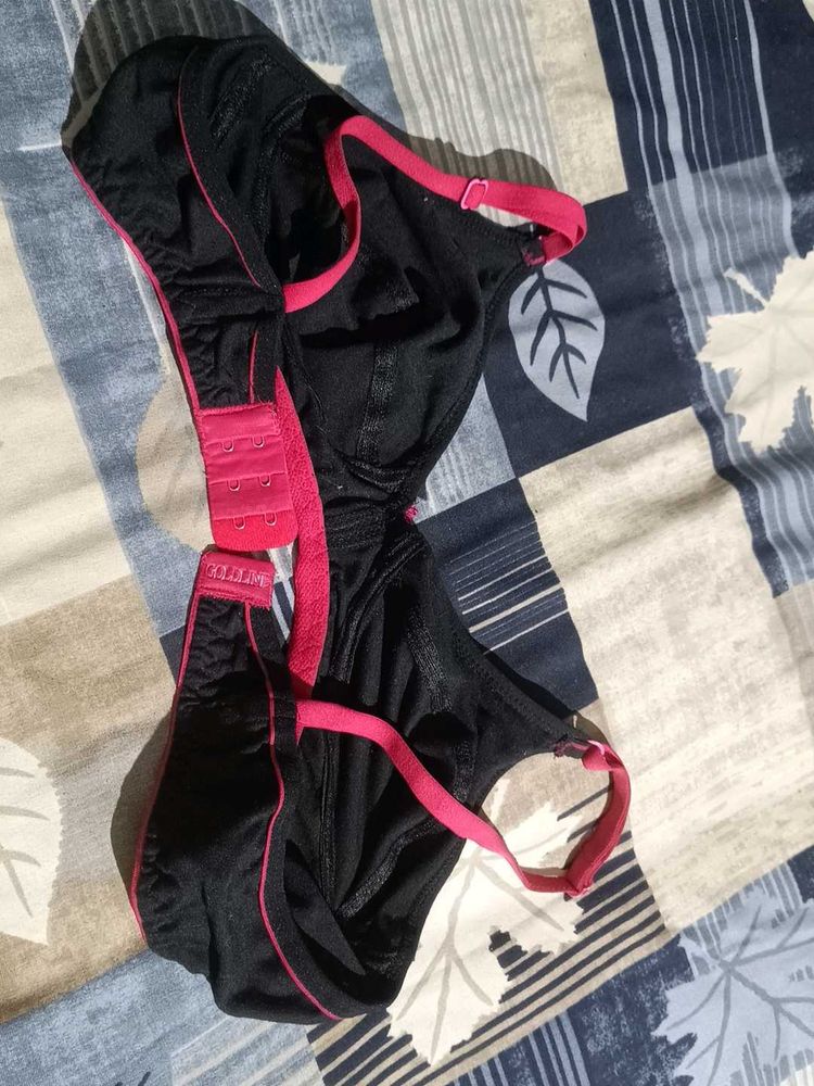 Black &amp; Pink Comfort Bra
