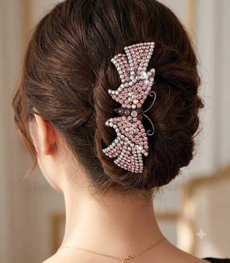 Sparkling Butterfly Hair Clip