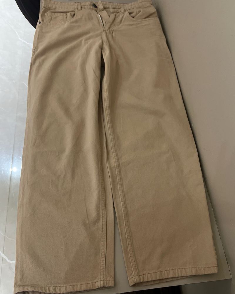 Wide Leg Khaki Pants
