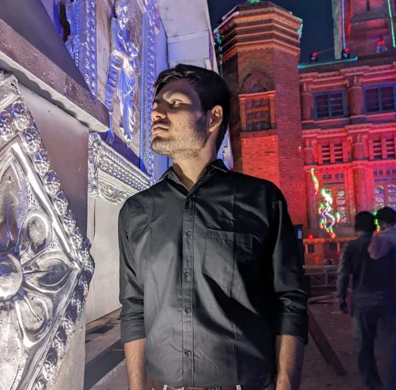 Men's Black Button-Down Shirt