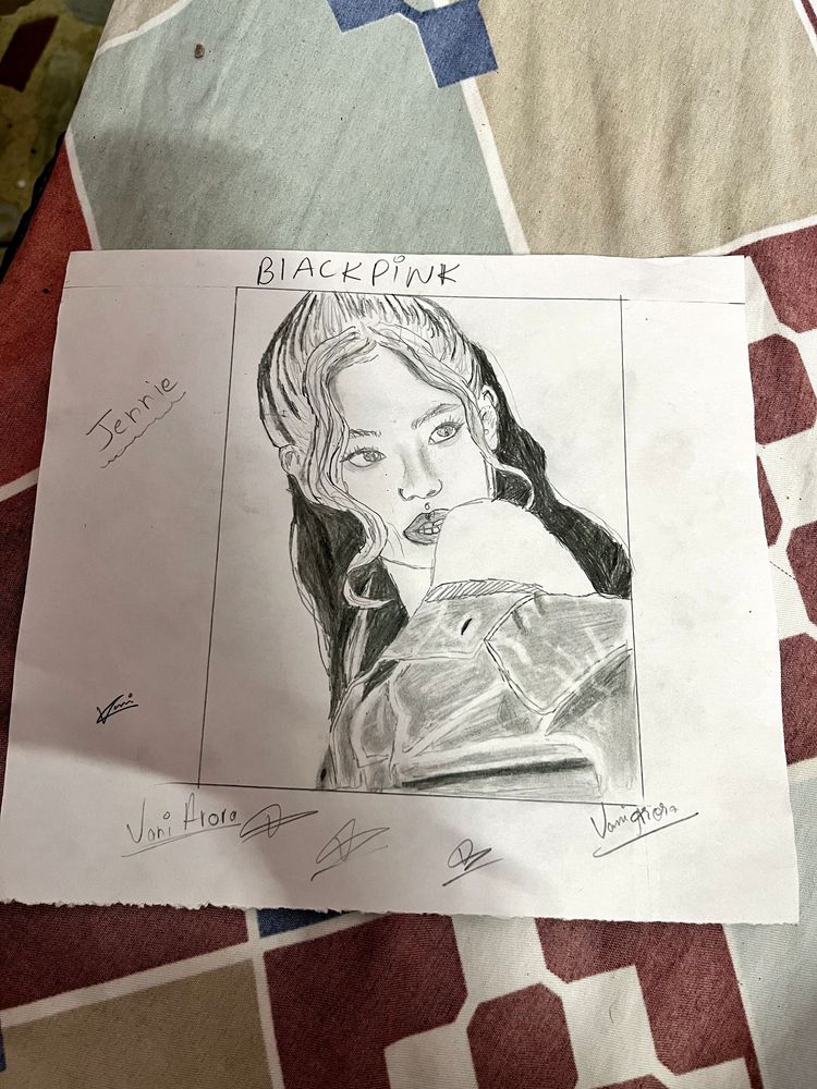 Sketch Of Jennie From Black pink