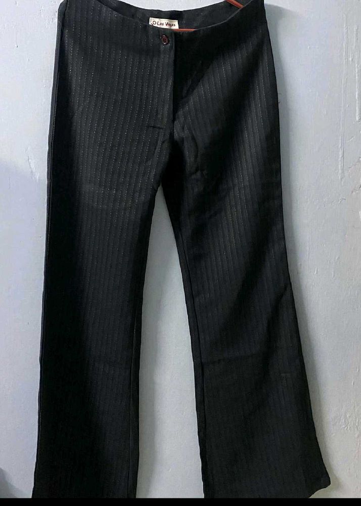 D'Les Vegas Striped Flare Leg Pants