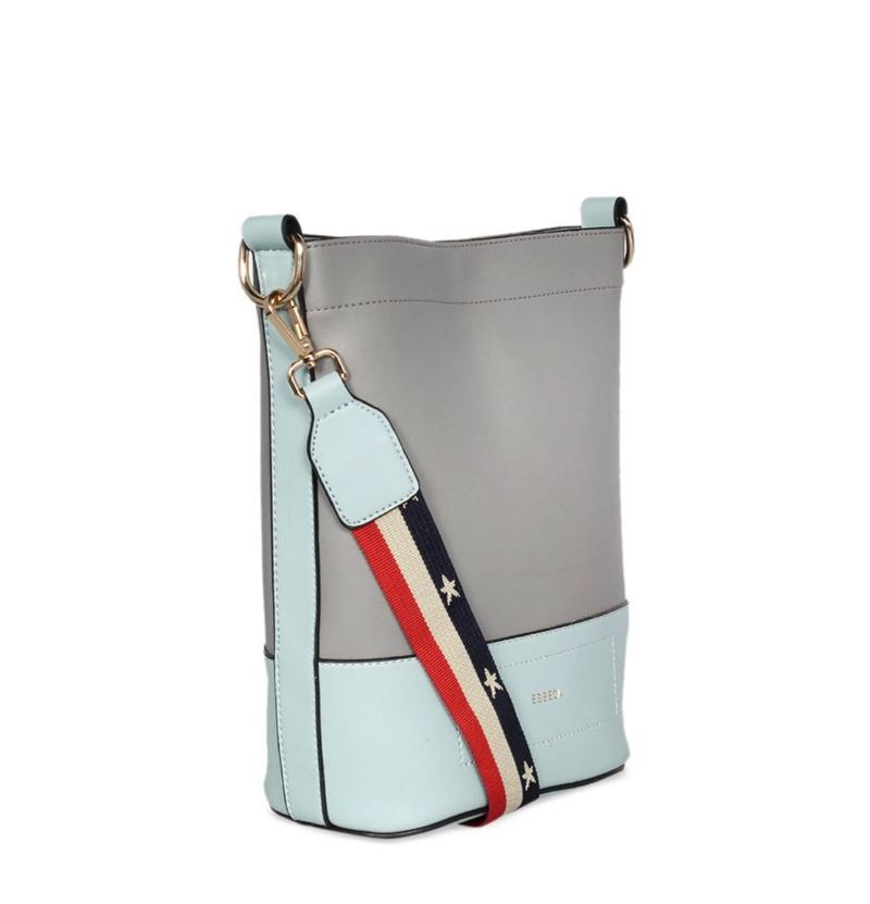 ESBEDA Grey Colourblocked Shoulder Bag