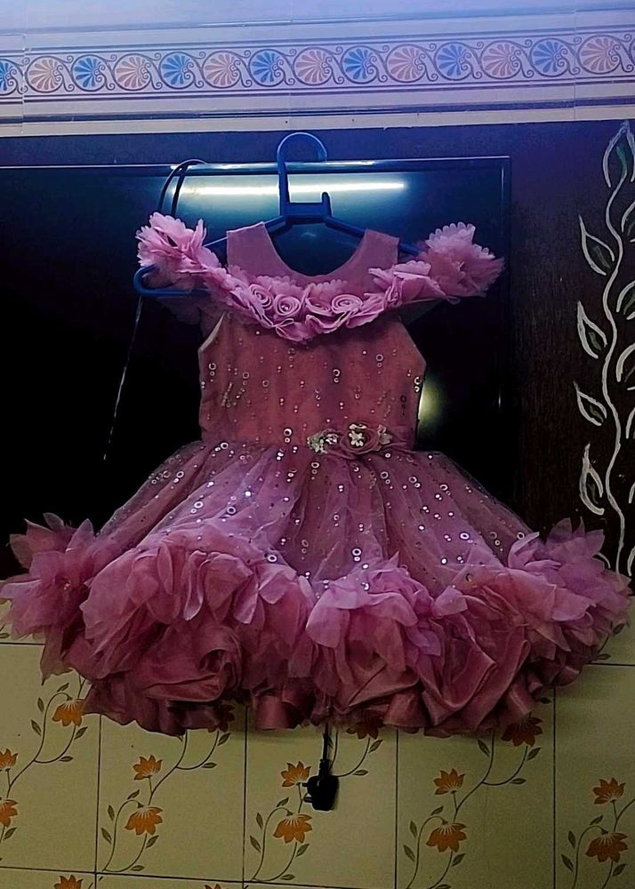 Adorable Pink Flower Girl Dress