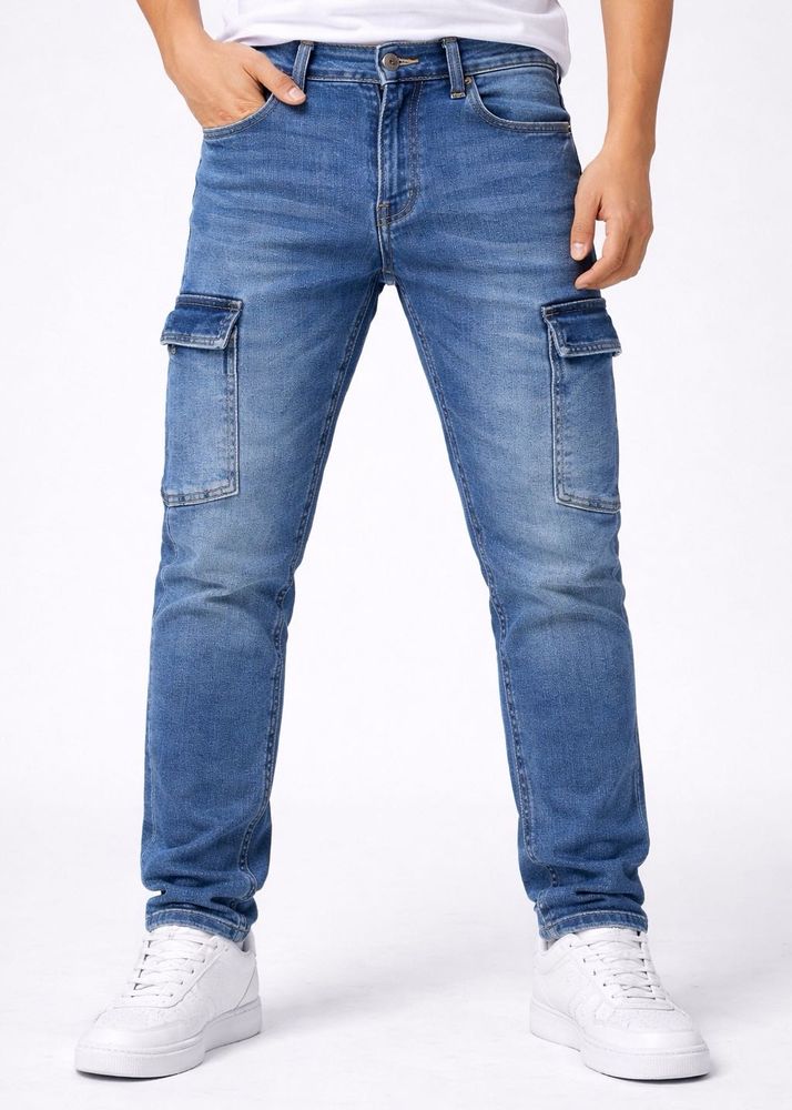 Blue Cargo Jeans