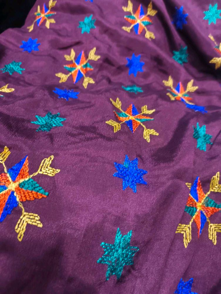 Embroidered fulkari dupatta