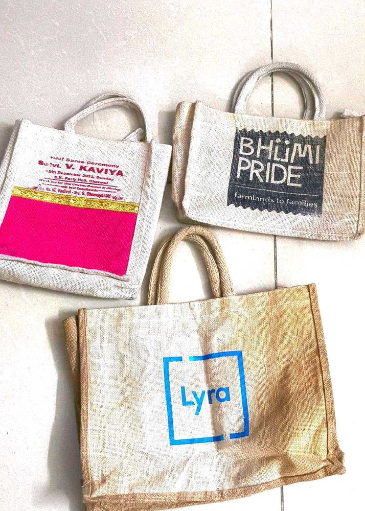 3 Jute Bags
