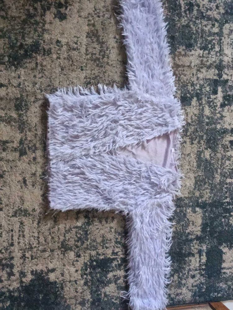 Cozy Faux Fur Crop Top