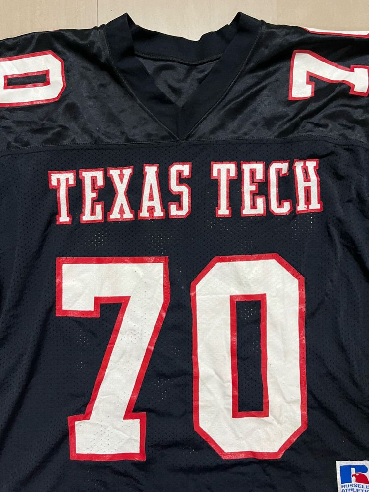 Texas Tech "70" Football game worn jersey