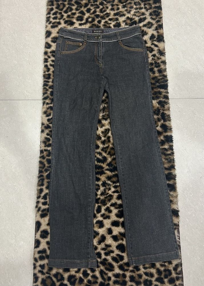 Y2k Black Straight Fit Low Rise Jeans