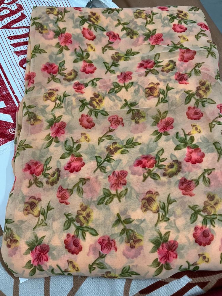 Floral Printed Dress Material
