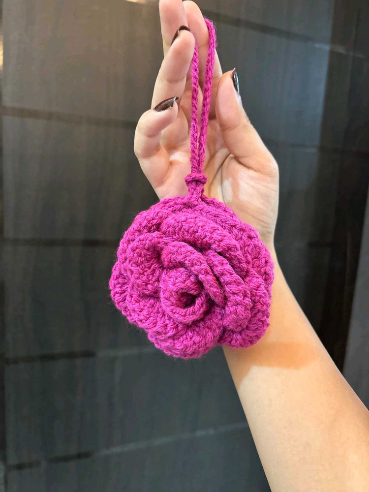 Handmade Crochet Flower coin pouch