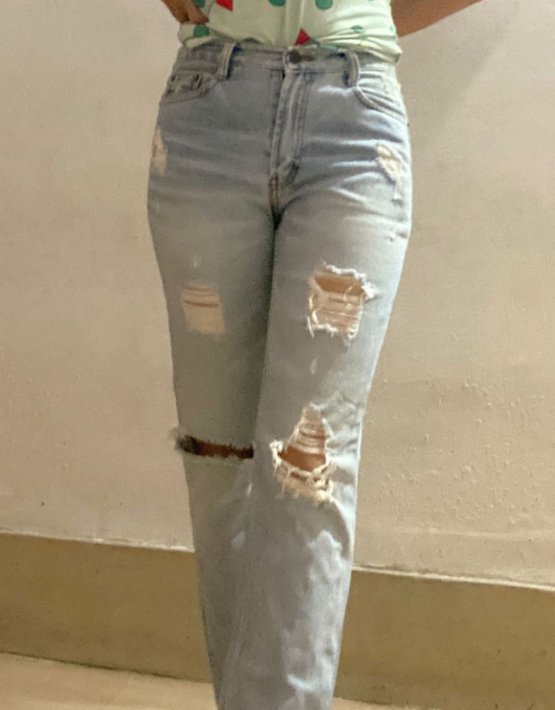ripped denim