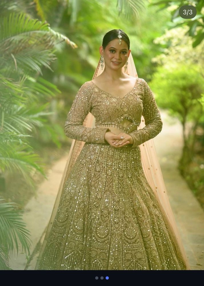 Sparkling Gold Lehenga Choli