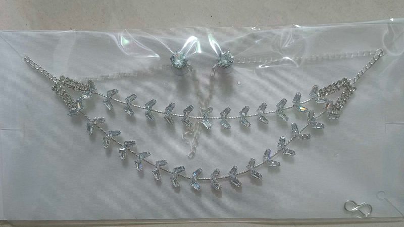 Sparkling Two-Tier Necklace &amp; Earring Set