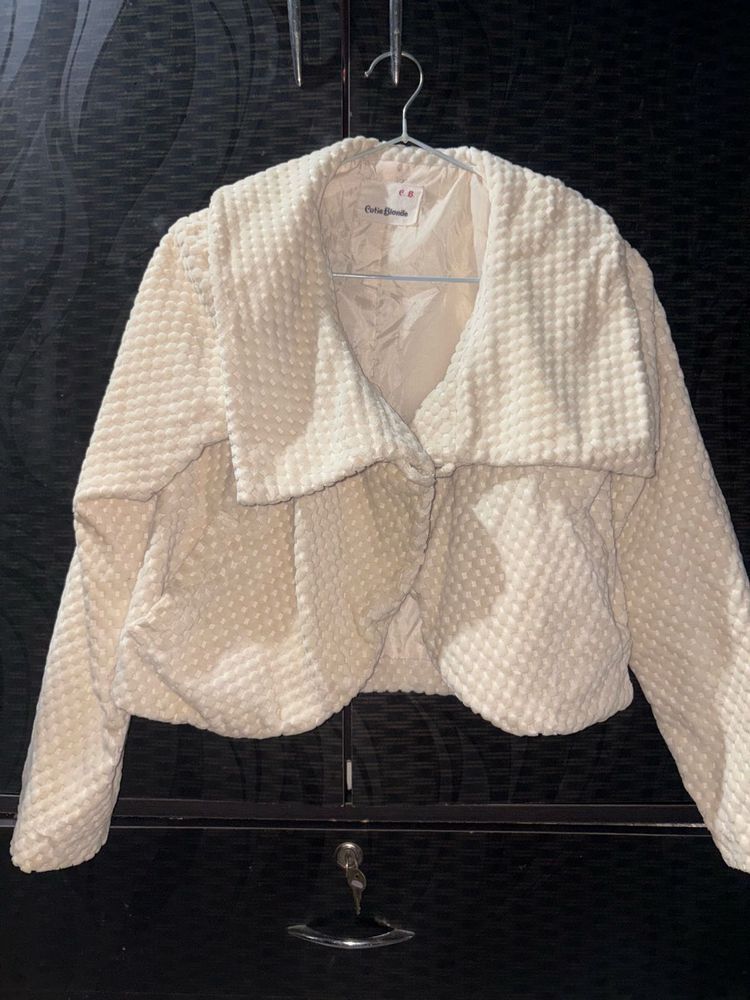 Cozy Cream Textured Jacket