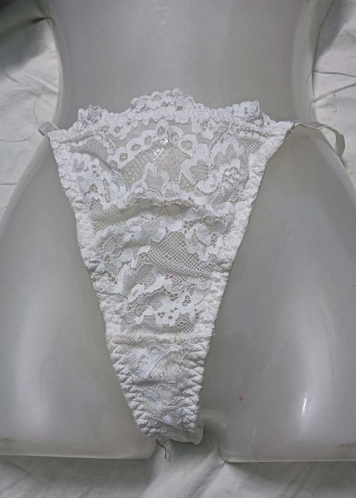 White 💛Lace big size 💛Thong Panty
